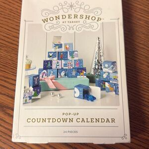 New Wondershop Target Christmas Countdown paper/ cardboard Calendar